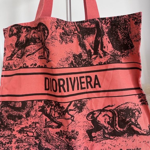 Christian Dior Straw Dioriviera Tote NEW - Picture 4 of 4